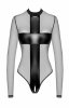 Transparentne body damskie z pasami powerwetlook